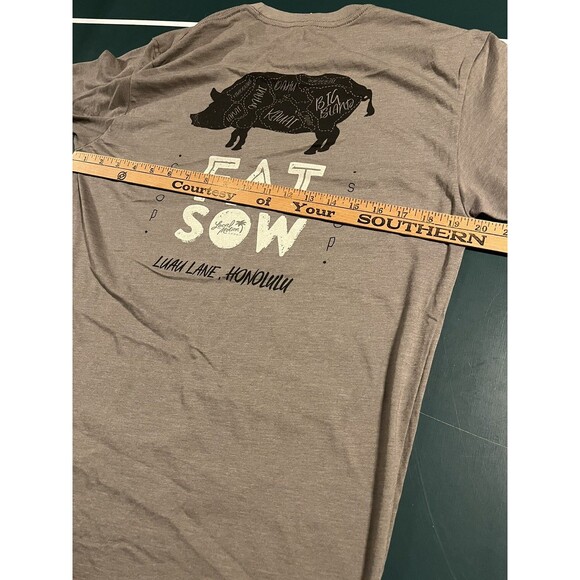 Local Motion Hawaii FatSow Butchery T-Shirt Tee MEDIUM Pig Honolulu Beach Tropic - Picture 6 of 6